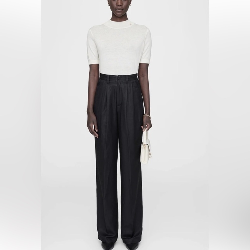 NWT Anine Bing Carrie Black Women's Pants